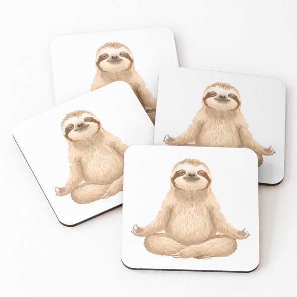 Item preview, Sloth Yoga Pose #01: Calm Lotus Pose designed and sold by Quiet Joy Studio.