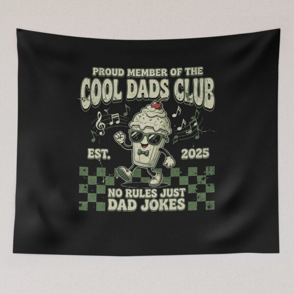 Item preview, Cool Dads Club Music Retro Funny Dad Jokes Father Gift Classic T-Shirt designed and sold by Animalfacts002.