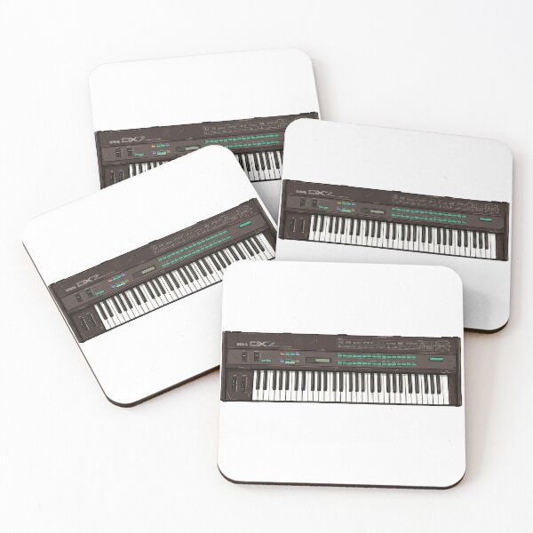 Item preview, Yamaha DX7 Digital FM Synthesizer Retro Illustration designed and sold by motionbymarco.