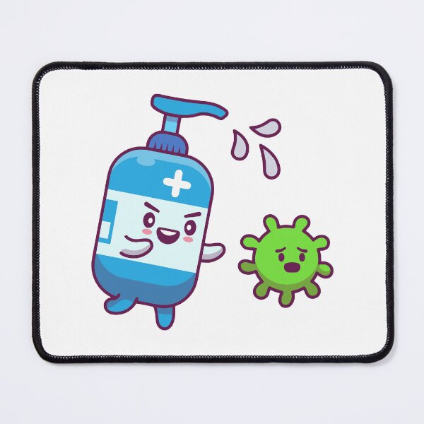 Item preview, Hand Sanitizer Fighting Green Virus Cartoon designed and sold by shalbmv.