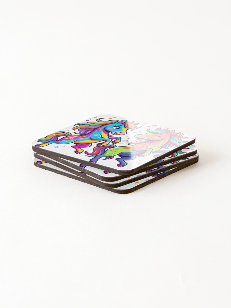 Thumbnail 4 of 5, Coasters (Set of 4), Fun horse designed and sold by Runglavan.