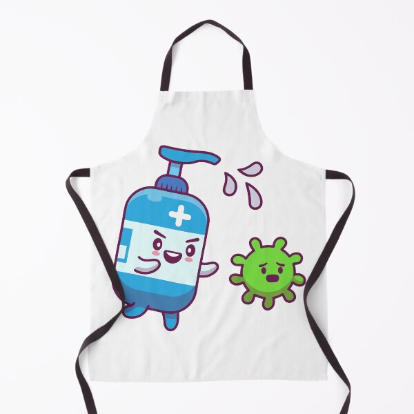 Item preview, Hand Sanitizer Fighting Green Virus Cartoon designed and sold by shalbmv.
