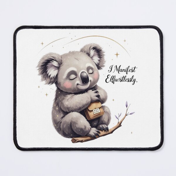 Item preview, I Manifest Effortlessly 222 Cute Koala Woodland Nursery Art designed and sold by AQUILAKREO.