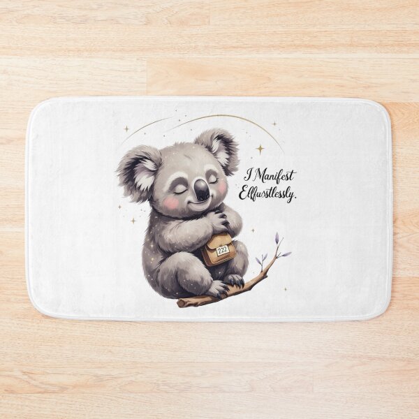 Item preview, I Manifest Effortlessly 222 Cute Koala Woodland Nursery Art designed and sold by AQUILAKREO.