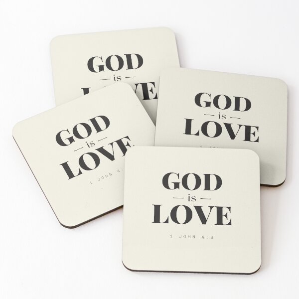 Item preview, God Is Love – 1 John 4:8 Minimalist Scripture Design designed and sold by Alt Christian.