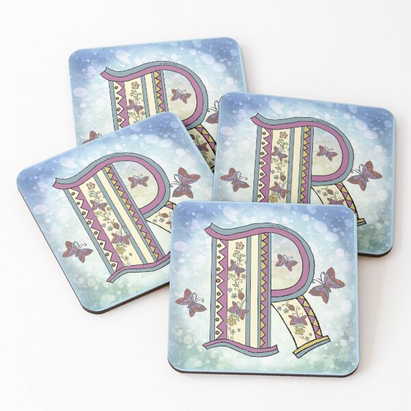 Item preview, Floral letter R Monogram designed and sold by artmuvz.