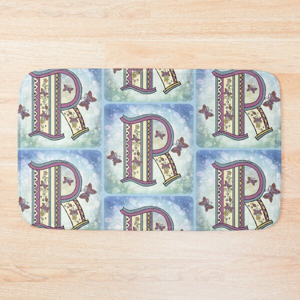 Item preview, Floral letter R Monogram designed and sold by artmuvz.