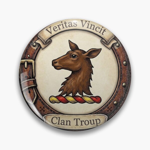 Item preview, Clan Troup Crest designed and sold by BagTown Clans.