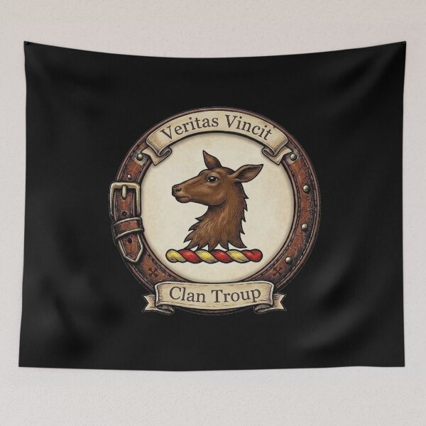 Item preview, Clan Troup Crest designed and sold by BagTown Clans.
