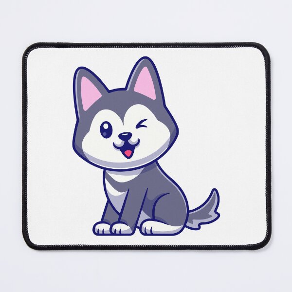 Item preview, Cute Kawaii Winking Husky Dog Puppy designed and sold by shalbmv.