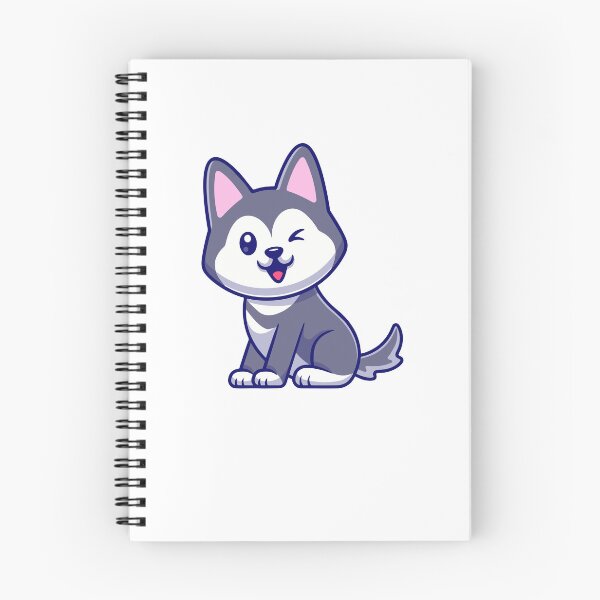 Item preview, Cute Kawaii Winking Husky Dog Puppy designed and sold by shalbmv.