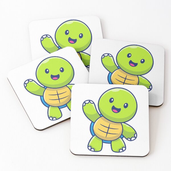 Item preview, Happy Waving Baby Sea Turtle Kawaii designed and sold by shalbmv.