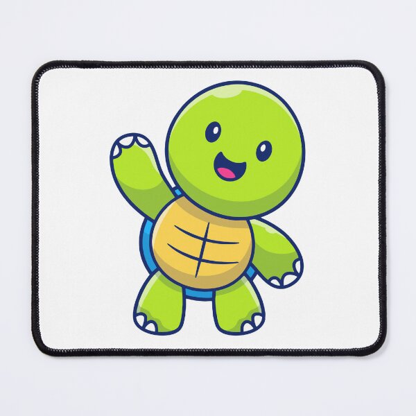 Item preview, Happy Waving Baby Sea Turtle Kawaii designed and sold by shalbmv.