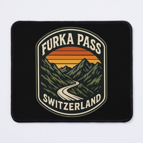 Item preview, Furka Pass Switzerland Alpst Vintage Travel designed and sold by TomFrontierArt.