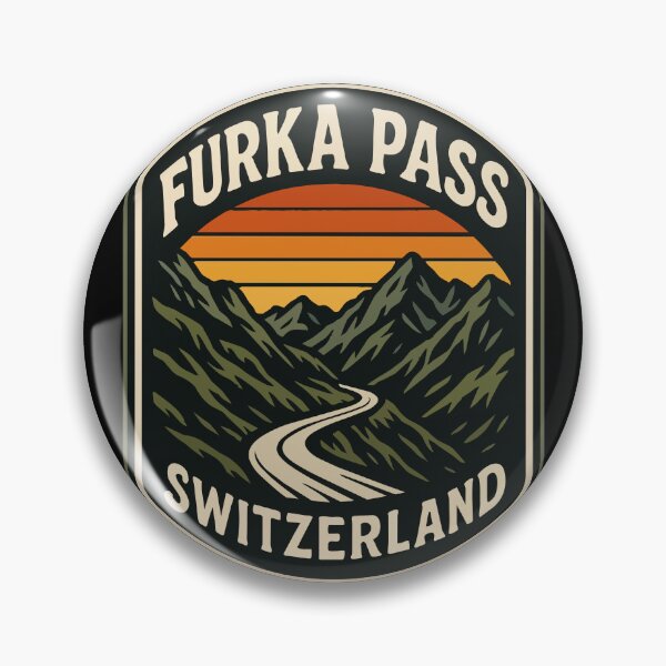 Item preview, Furka Pass Switzerland Alpst Vintage Travel designed and sold by TomFrontierArt.