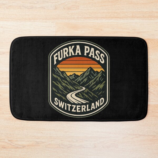 Artikelvorschau, Furkapass Schweiz Alpen Vintage Reisen entworfen und verkauft von TomFrontierArt.