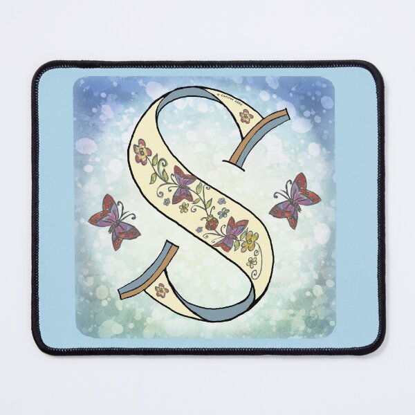 Item preview, Floral letter S Monogram designed and sold by artmuvz.