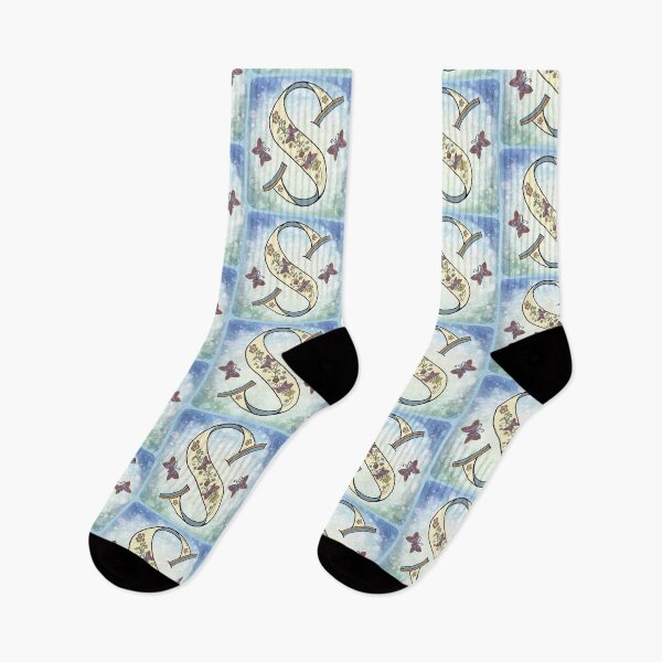 Item preview, Floral letter S Monogram designed and sold by artmuvz.