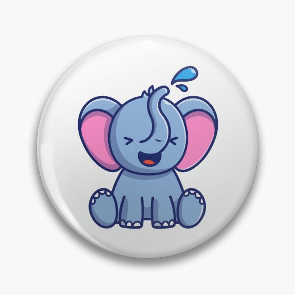 Item preview, Cute Baby Elephant Playing with Water designed and sold by shalbmv.