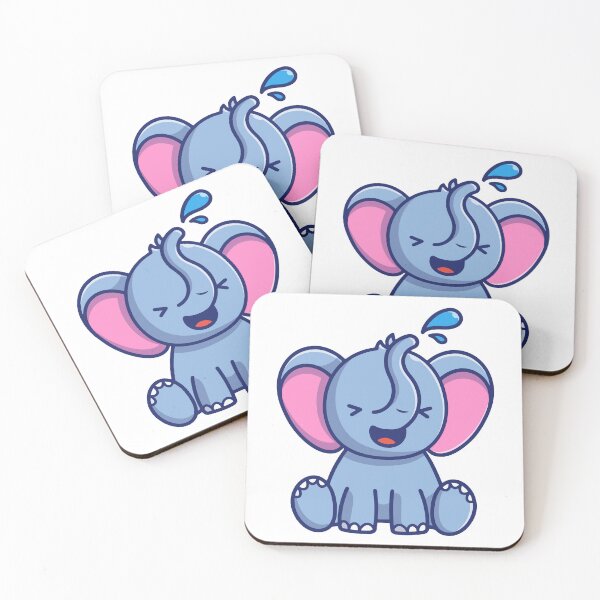Item preview, Cute Baby Elephant Playing with Water designed and sold by shalbmv.