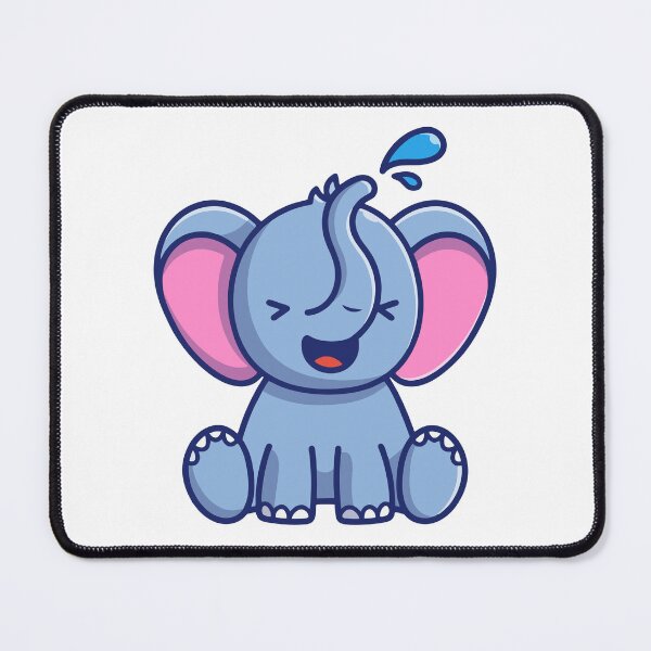 Item preview, Cute Baby Elephant Playing with Water designed and sold by shalbmv.