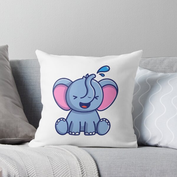 Item preview, Cute Baby Elephant Playing with Water designed and sold by shalbmv.