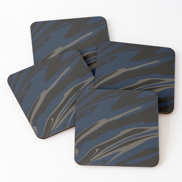 Item preview, Abyssal Fluid Abstract - Deep Indigo & Slate designed and sold by CaramelCo.