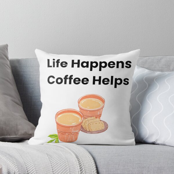 Item preview, ​Life Happens Coffee Helps - Cozy Tea and Biscuits designed and sold by PeplumiArt.