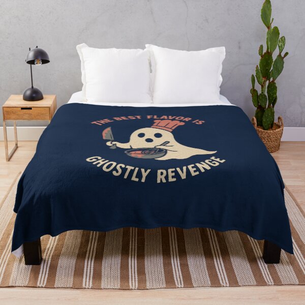 Item preview, Funny Ghost Chef The Best Flavor Is Ghostly Revenge Dark Humor Halloween T-Shirt designed and sold by Negisandeep studio.