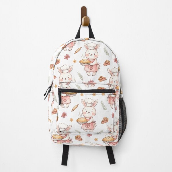 Item preview, Cute Bunny Baker Pattern with Pie and Pastries designed and sold by MegaNovaArt.
