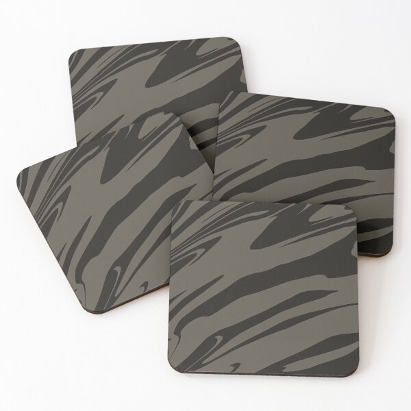 Item preview, Tactical Fluid Abstract - Khaki & Charcoal designed and sold by CaramelCo.
