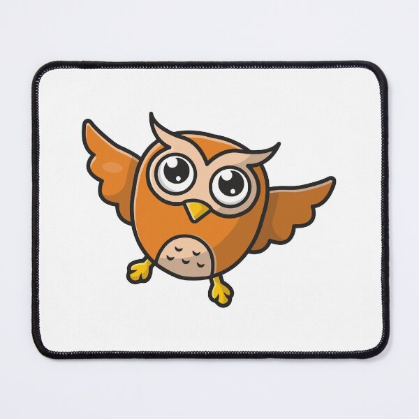 Item preview, Cute Wide Eyed Flying Brown Owl designed and sold by shalbmv.