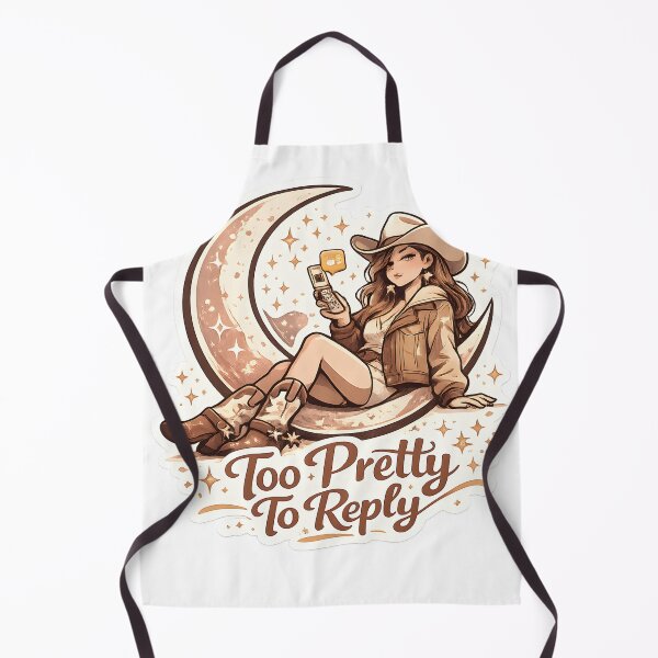 Item preview, Demasiado bonita para responder. Vaquera cósmica retro. Estética western femenina. designed and sold by StickyGuys.