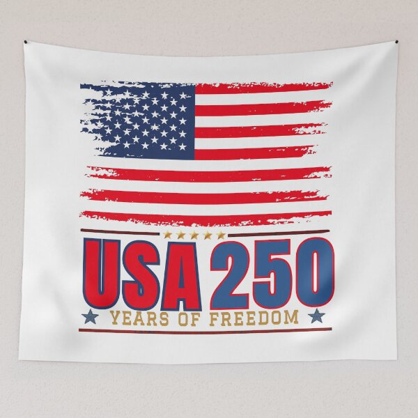 Item preview, USA 250 Years of Freedom Patriotic 4th of July 2026 designed and sold by VibranPalette.