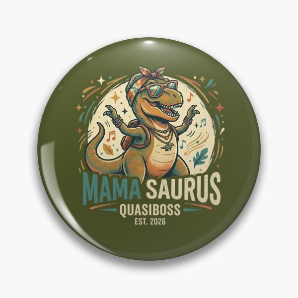 Artikelvorschau, Mama Saurus Hippie - Vintage Dinosaur Mom | Official QuasiBoss entworfen und verkauft von QuasiBoss.