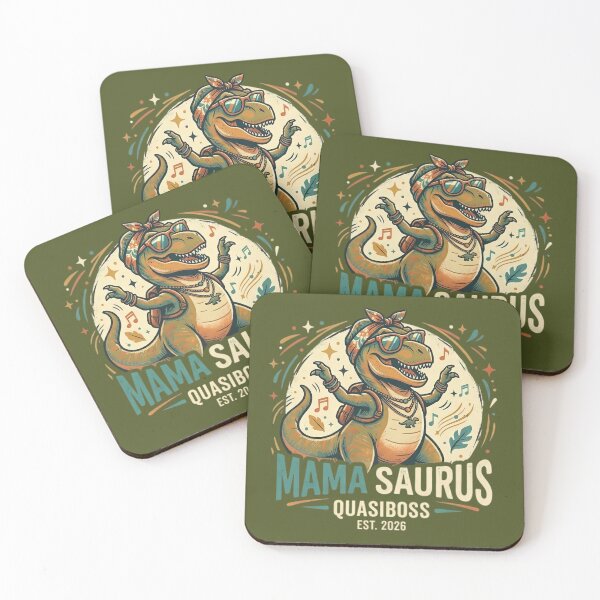 Item preview, Mama Saurus Hippie - Vintage Dinosaur Mom | Official QuasiBoss designed and sold by QuasiBoss.