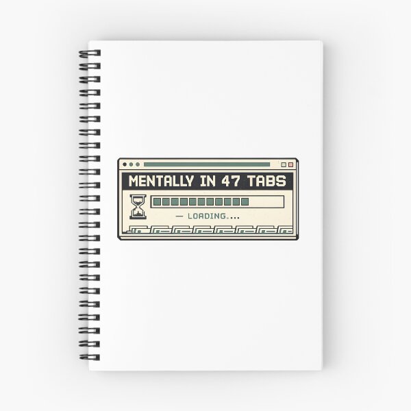 Item preview, Mentally In 47 Tabs | Overthinking Humor Design designed and sold by Papoulias.