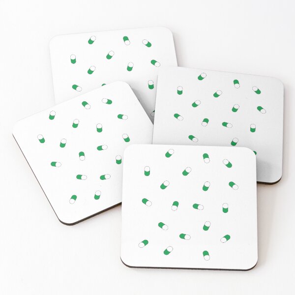 Item preview, Green pills pattern for positive pharmacist white designed and sold by FlowaDesign.