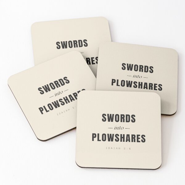 Item preview, Swords into Plowshares – Isaiah 2:4 Minimalist Scripture Design designed and sold by Alt Christian.