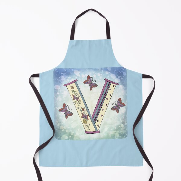 Item preview, Floral letter V Monogram designed and sold by artmuvz.