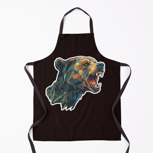 Item preview, Colorful Polygon Bear Head Vector Sticker Tags designed and sold by unboxedbyJuls.