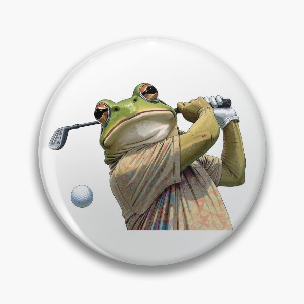 Item preview, Golf Champion Frog – Cute Kawaii Golf Master Illustration designed and sold by MarekoraStudio.