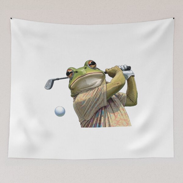 Item preview, Golf Champion Frog – Cute Kawaii Golf Master Illustration designed and sold by MarekoraStudio.