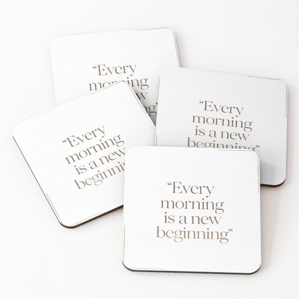 Item preview, Every Morning is a New Beginning - Quote Design designed and sold by montaodujour.