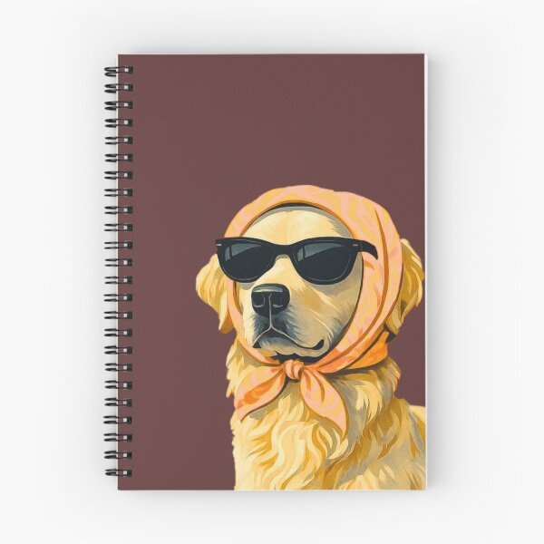 Item preview, Retro Retriever | Vintage Summer Scarf Dog designed and sold by Theartistictale  _.