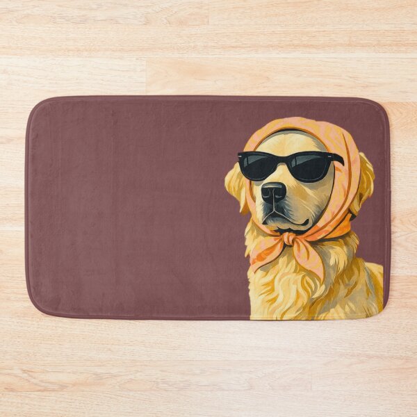 Item preview, Retro Retriever | Vintage Summer Scarf Dog designed and sold by Theartistictale  _.