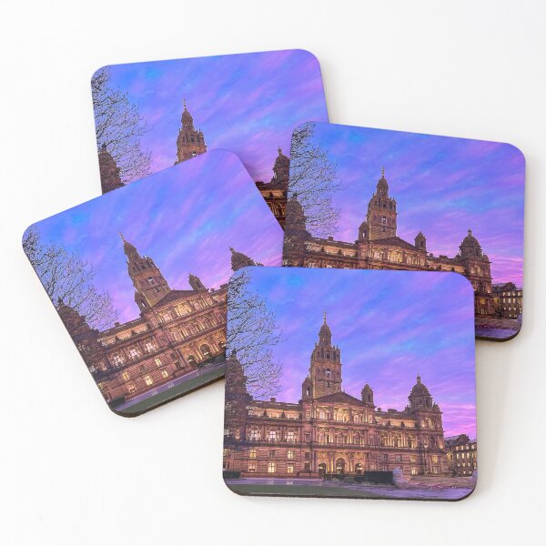 Item preview, Evening View of George Square and the Glasgow City Chambers designed and sold by Trevor and Photos.