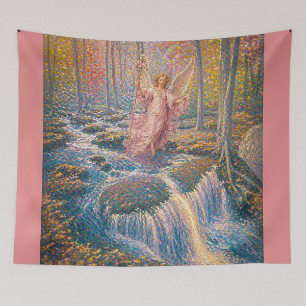 Item preview, Angel at the Waterfall's Peak designed and sold by RiverDeeDesigns.