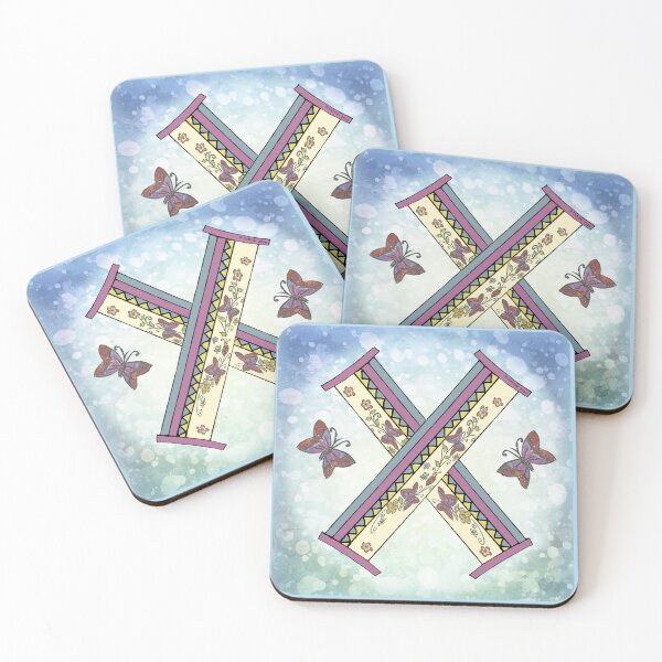 Item preview, Floral letter X Monogram designed and sold by artmuvz.