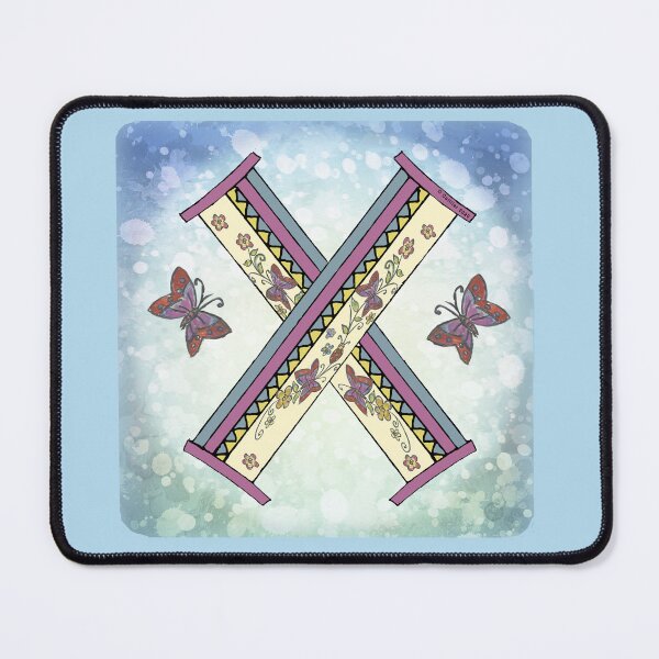 Item preview, Floral letter X Monogram designed and sold by artmuvz.